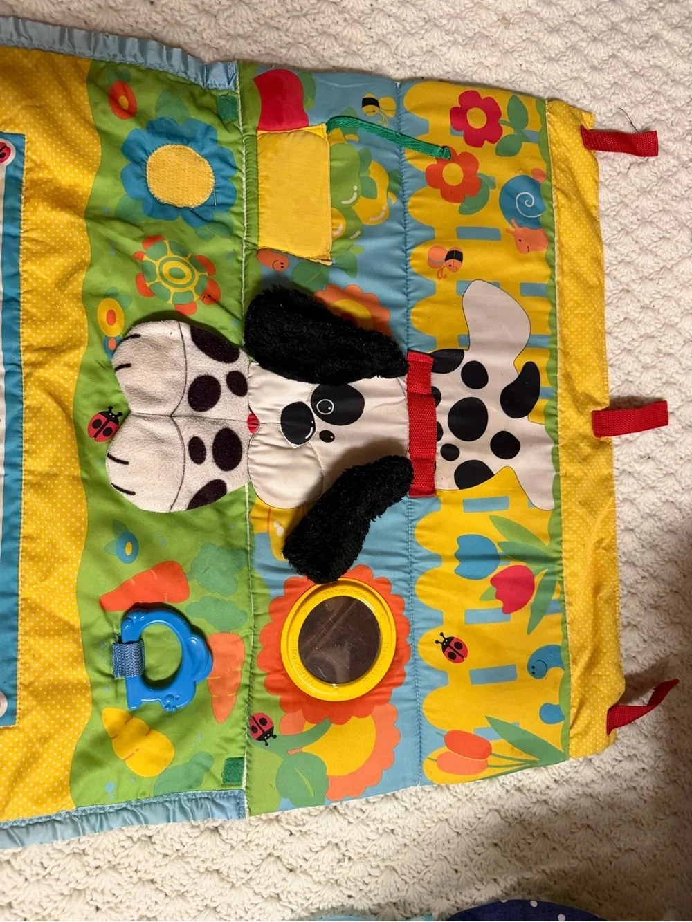 Plush Activity Play Mat for Kids - Yellow, Multicolor